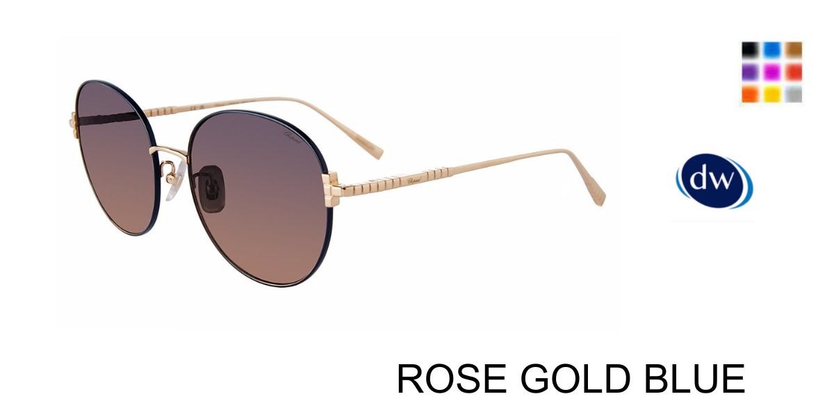 ROSE GOLD BLUE 0354      Chopard SCHL03M Eyeglasses