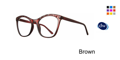 Brown     Affordable Designs Jewel Eyeglasses