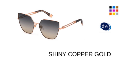 SHINY COPPER GOLD Furla SFU690 Sunglasses
