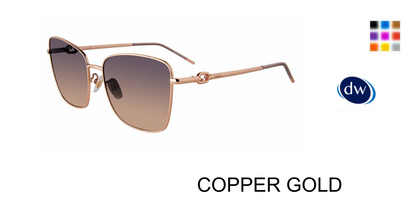 COPPER GOLD Furla SFU714 Sunglasses