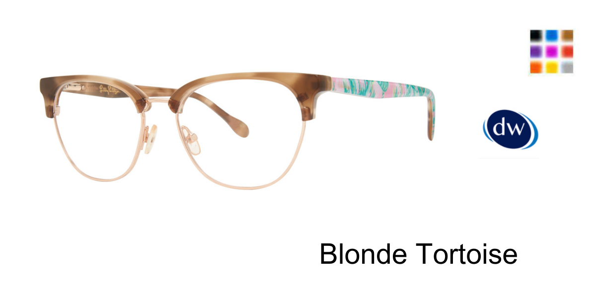 Blonde Tortoise       Lilly Pulitzer Ethington Eyeglasses