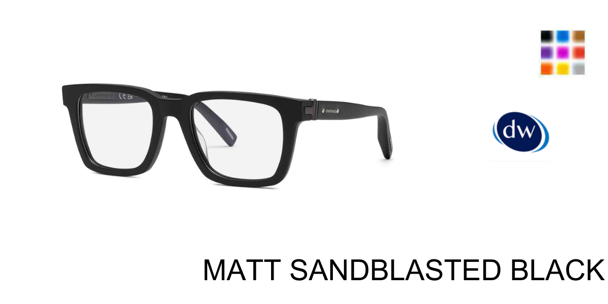 MATT SANDBLASTED BLACK         Chopard VCH372 Eyeglasses