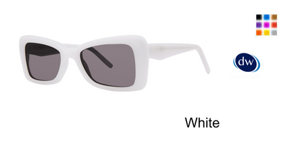 White       Vera Wang Loop Sunglasses