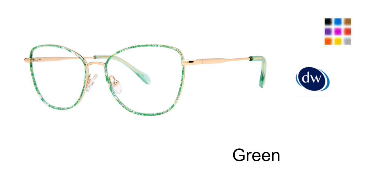 Green        Lilly Pulitzer Rayna Eyeglasses