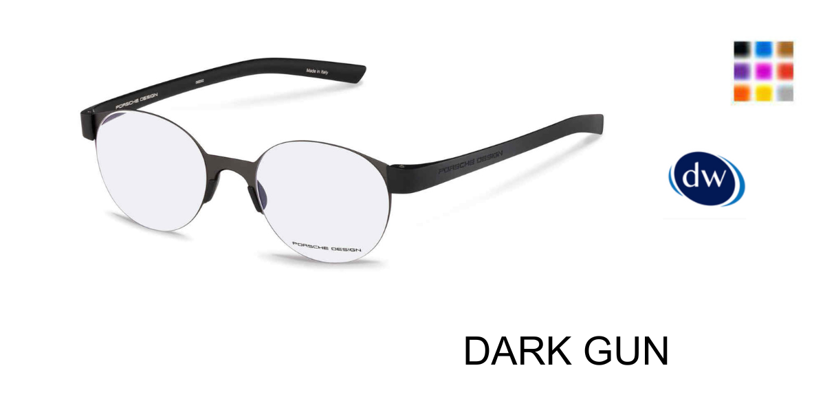 PORSCHE DESIGN P8812 Eyeglasses DARK GUN