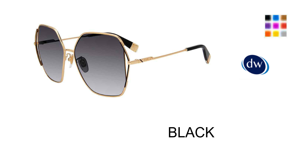 BLACK  Furla SFU601 Sunglasses