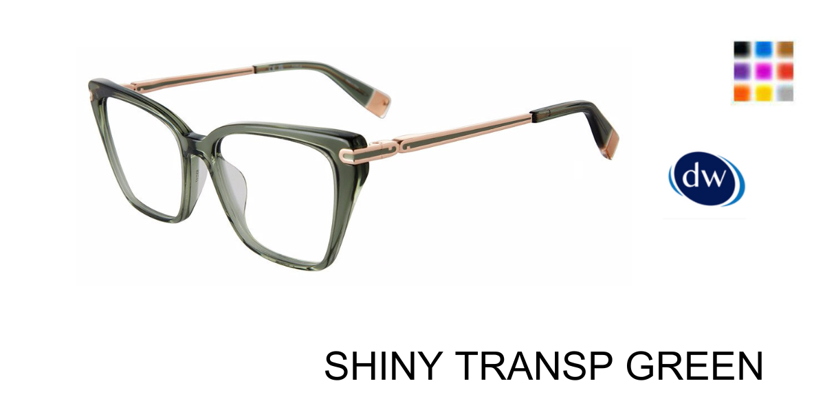 SHINY TRANSP GREEN Furla VFU724 Eyeglasses
