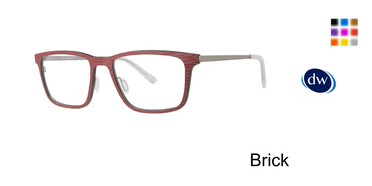Brick        Jhane Barnes Adjugate Eyeglasses