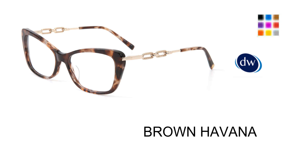 BROWN HAVANA Jones New York VJON795 Eyeglasses