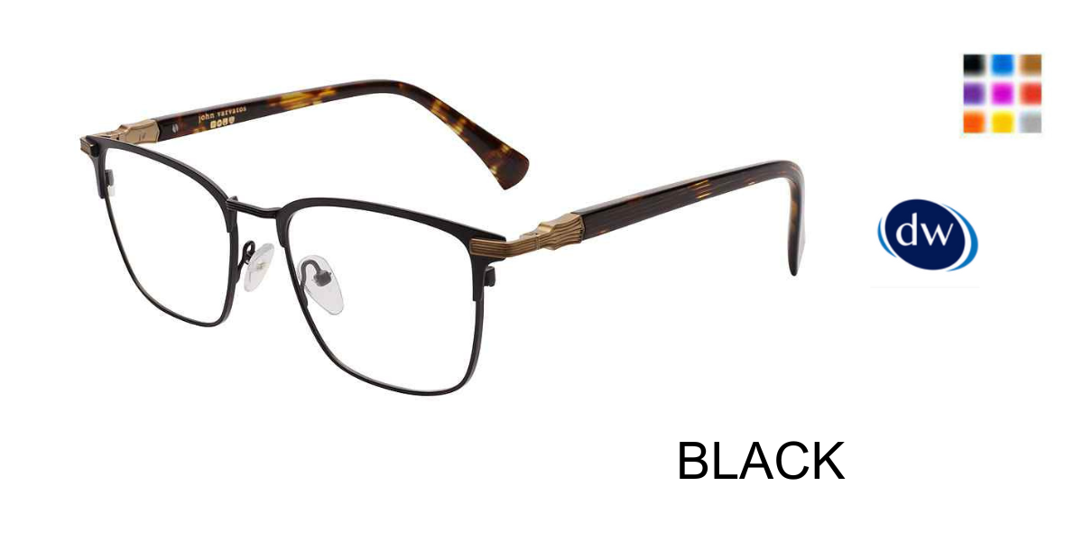 BLACK        John Varvatos VJV189 Eyeglasses
