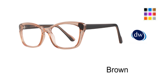 Brown Affordable Designs Erica Eyeglasses