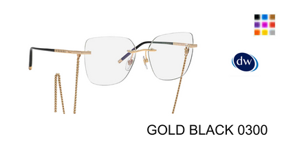 GOLD BLACK 0300      Chopard IKCHG25 Eyeglasses