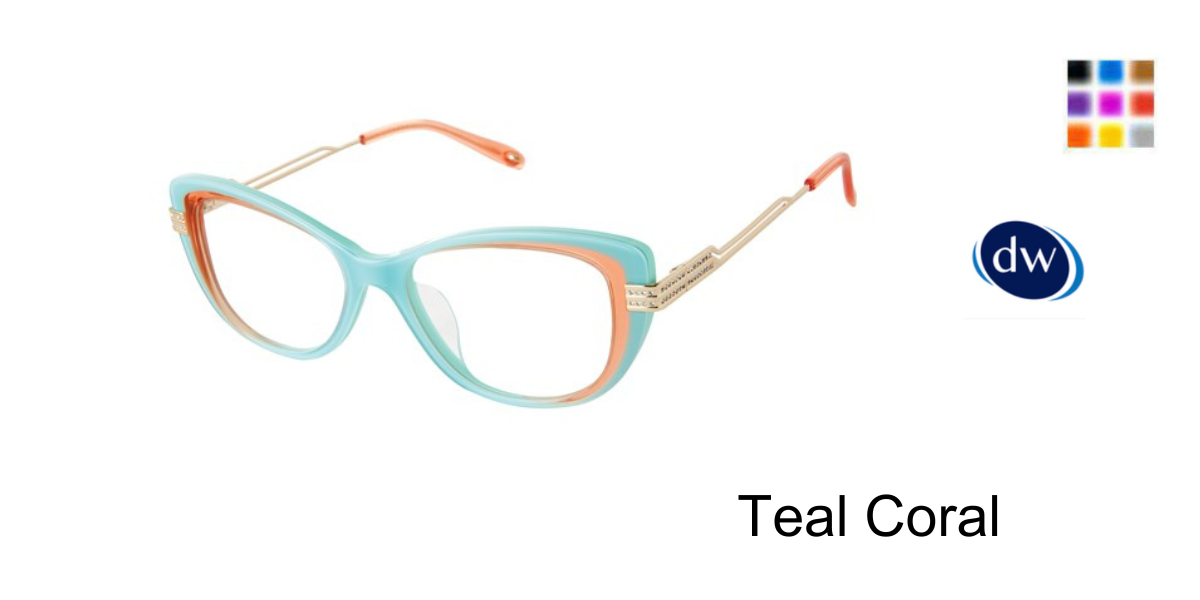 Teal Coral          VICTOR GLEMAUD X TURA VGO029 Eyeglasses