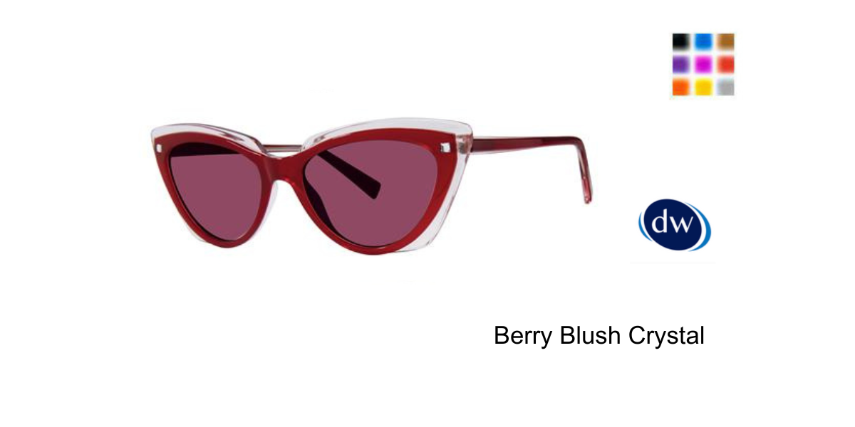 Berry Blush Crystal      VERA WANG Kate Ashleigh Sunglasses