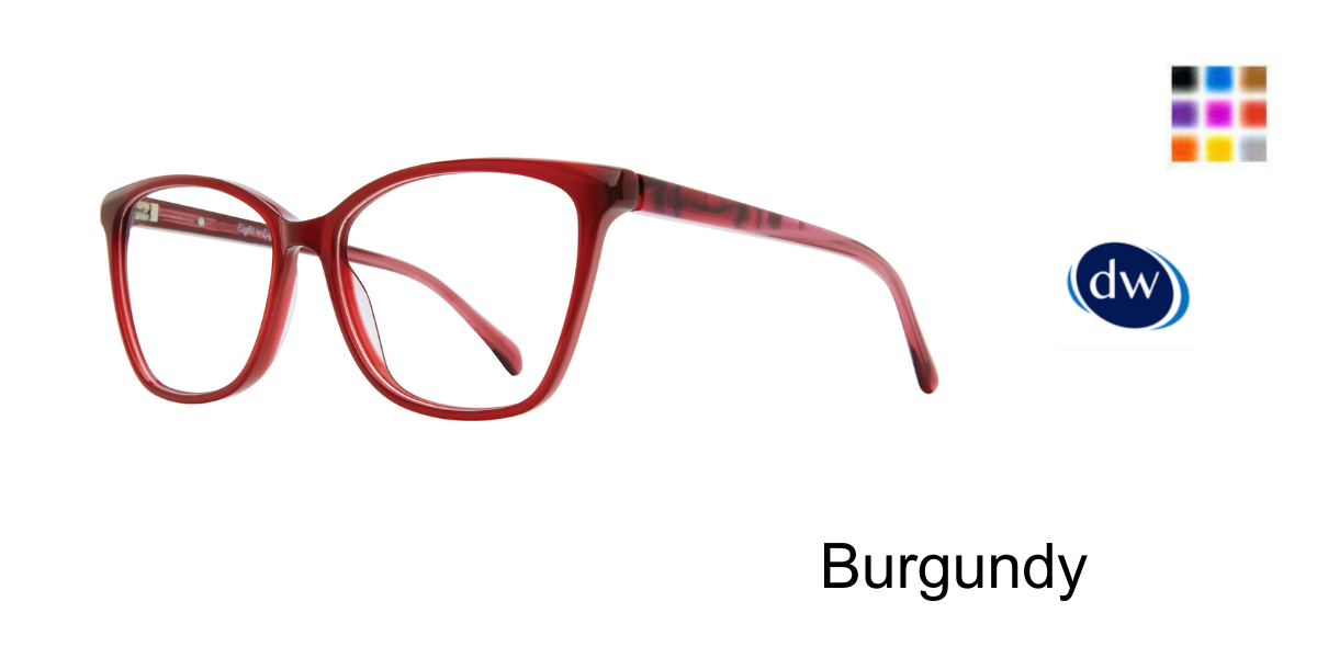 Burgundy           Serafina Candice Eyeglasses