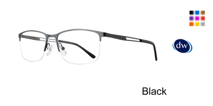 Black         Affordable Designs Keith Eyeglasses