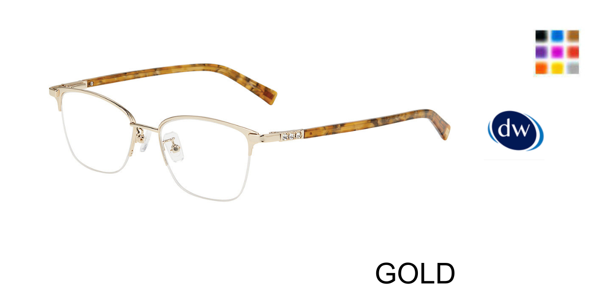 GOLD Jones New York VJOP156 Eyeglasses