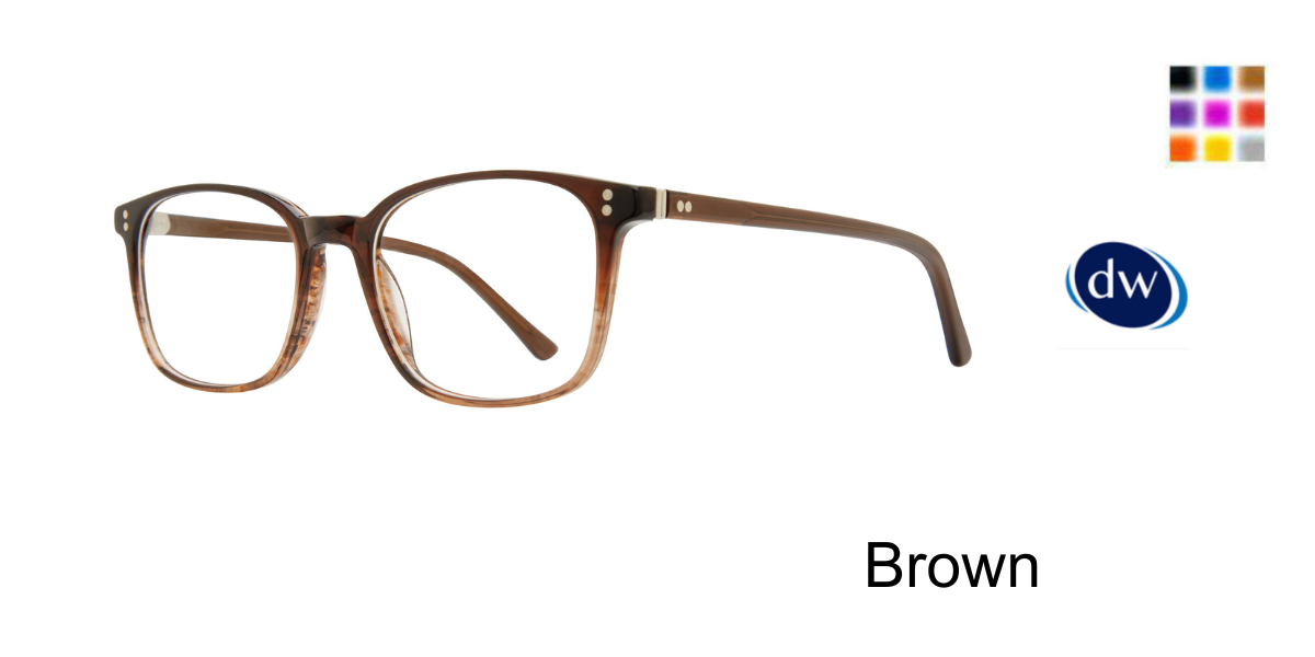 Brown        Lite Design Genesis Eyeglasses