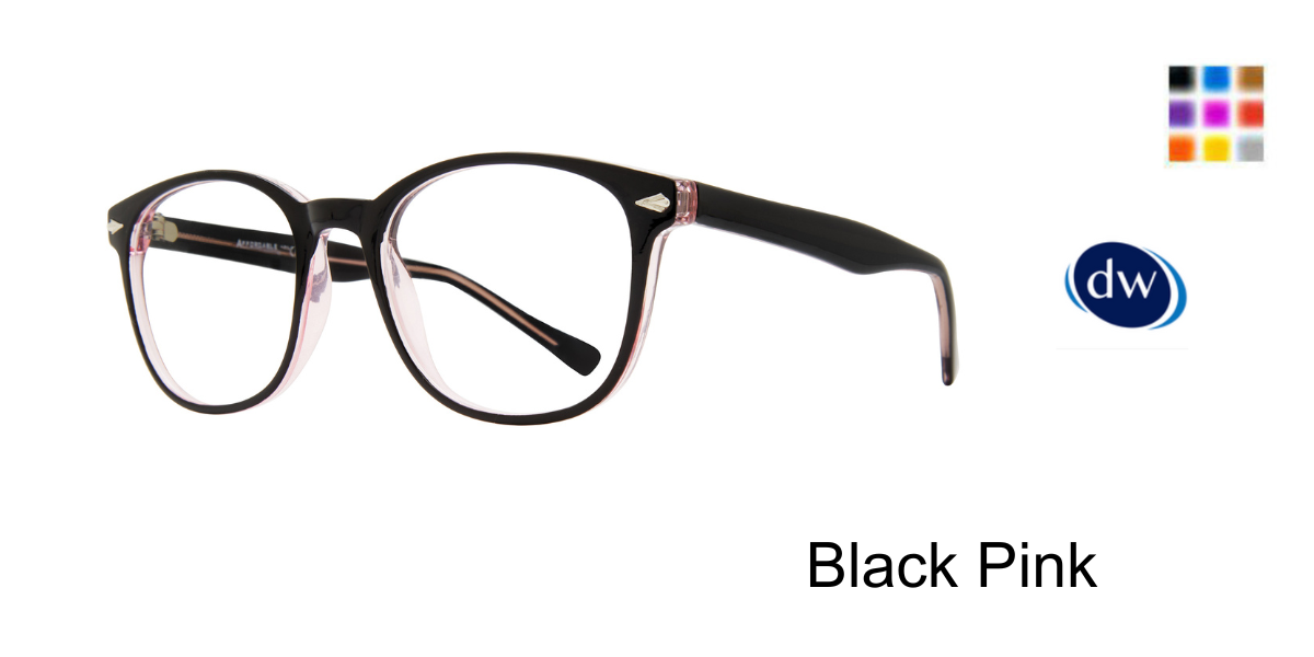Black Pink    Affordable Designs Darcey Eyeglasses