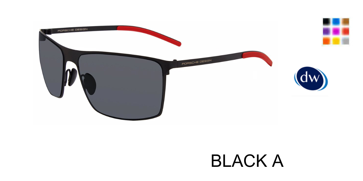 BLACK A PORSCHE DESIGN P8667 Sunglasses