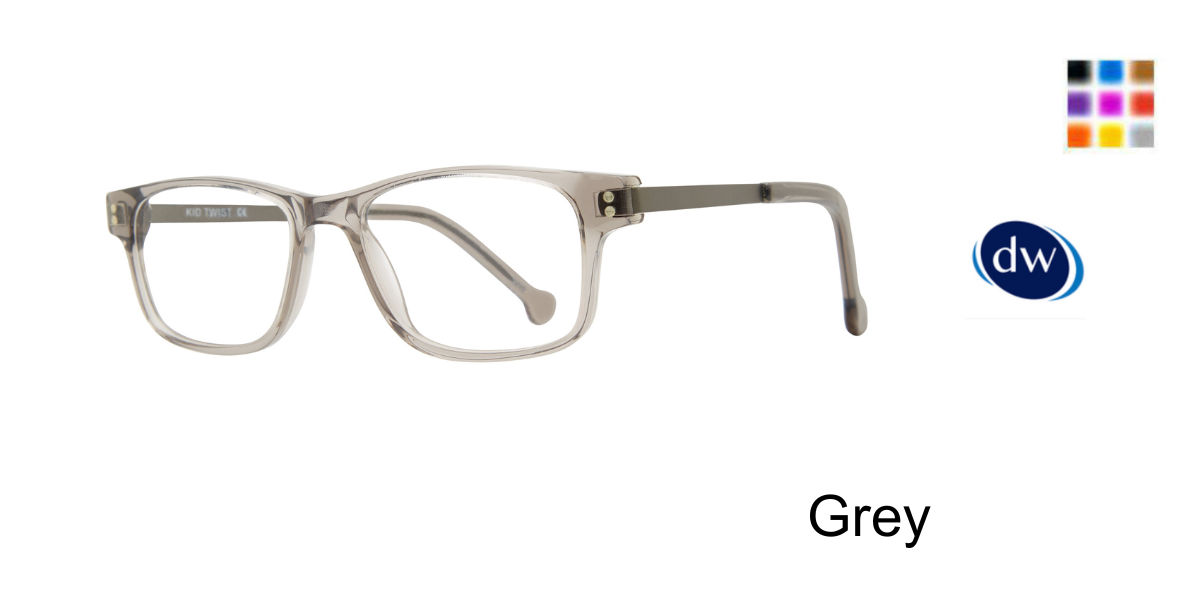 Grey            Kid Twist Flexie Eyeglasses