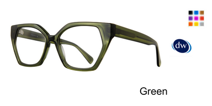 Green          Serafina Carolina Eyeglasses