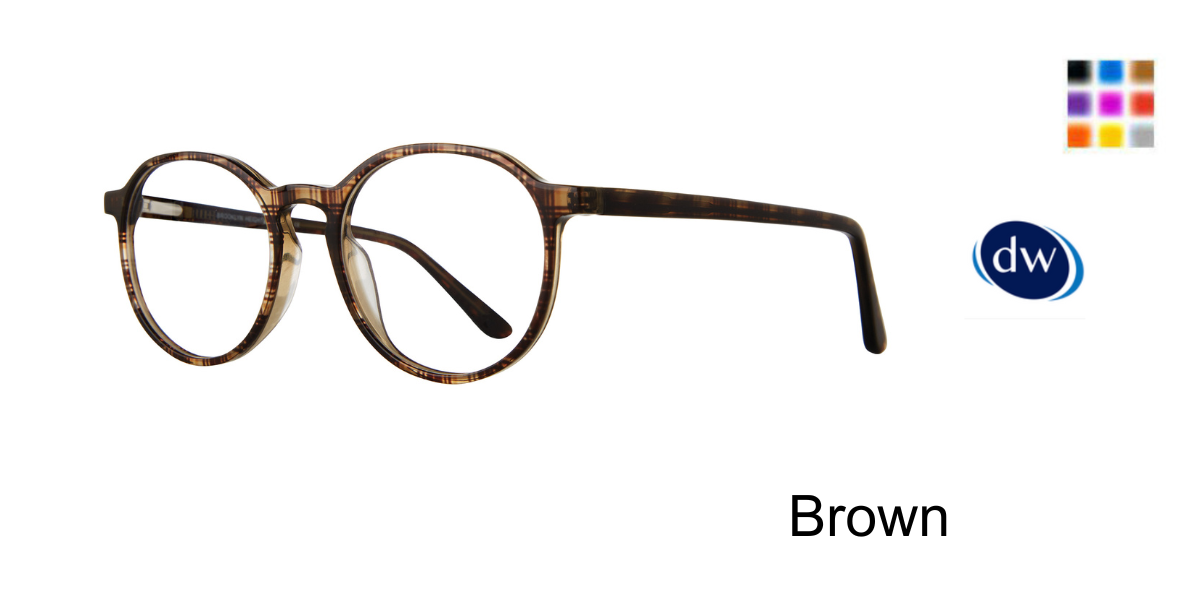 Brown          Brooklyn Heights Bamonte Eyeglasses