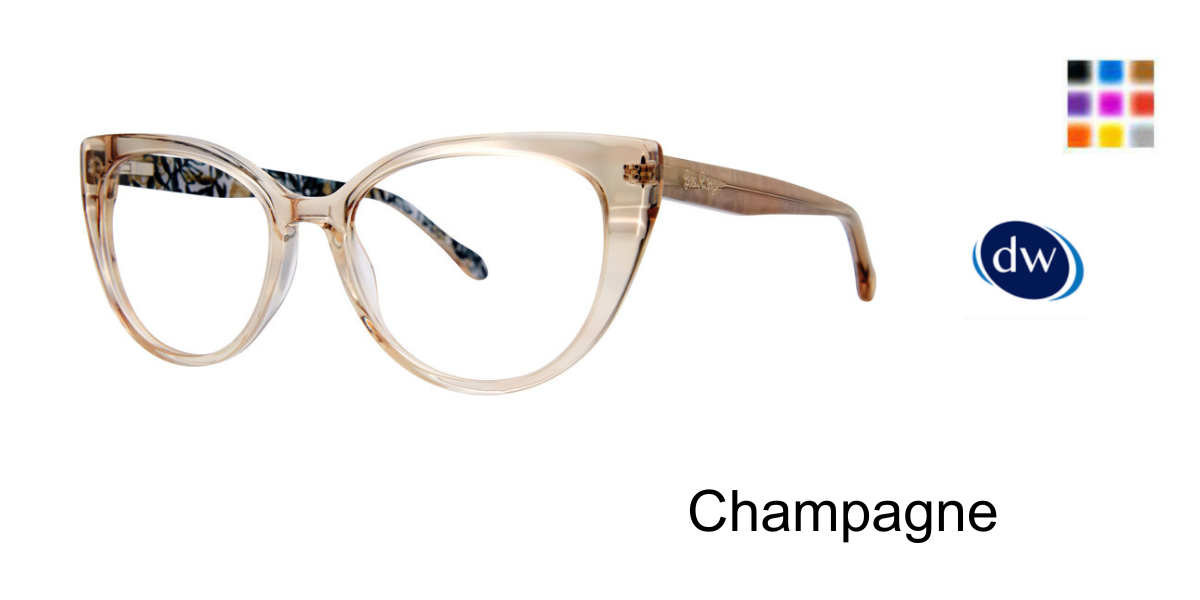 Champagne    Lilly Pulitzer Amari Eyeglasses
