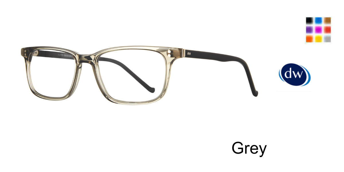 Grey            Lite Design Alistair Eyeglasses