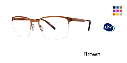 Brown         Jhane Barnes Orthogonal Eyeglasses