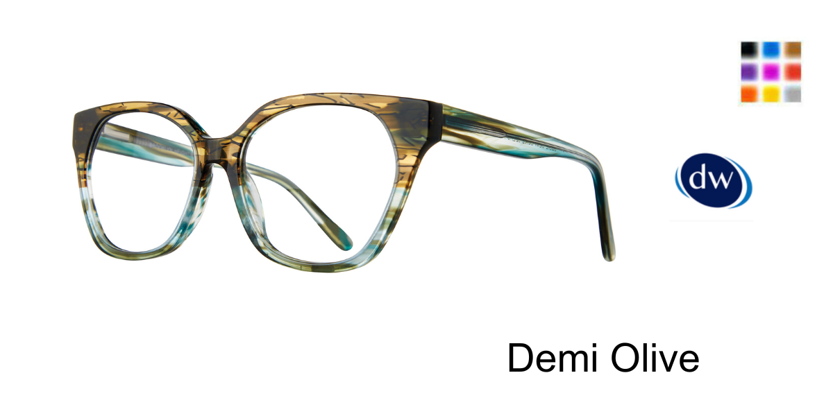 Demi Olive           Brooklyn Heights Josie Eyeglasses
