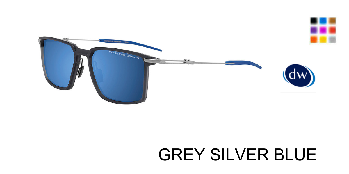 GREY SILVER BLUE PORSCHE DESIGN P8986 Sunglasses