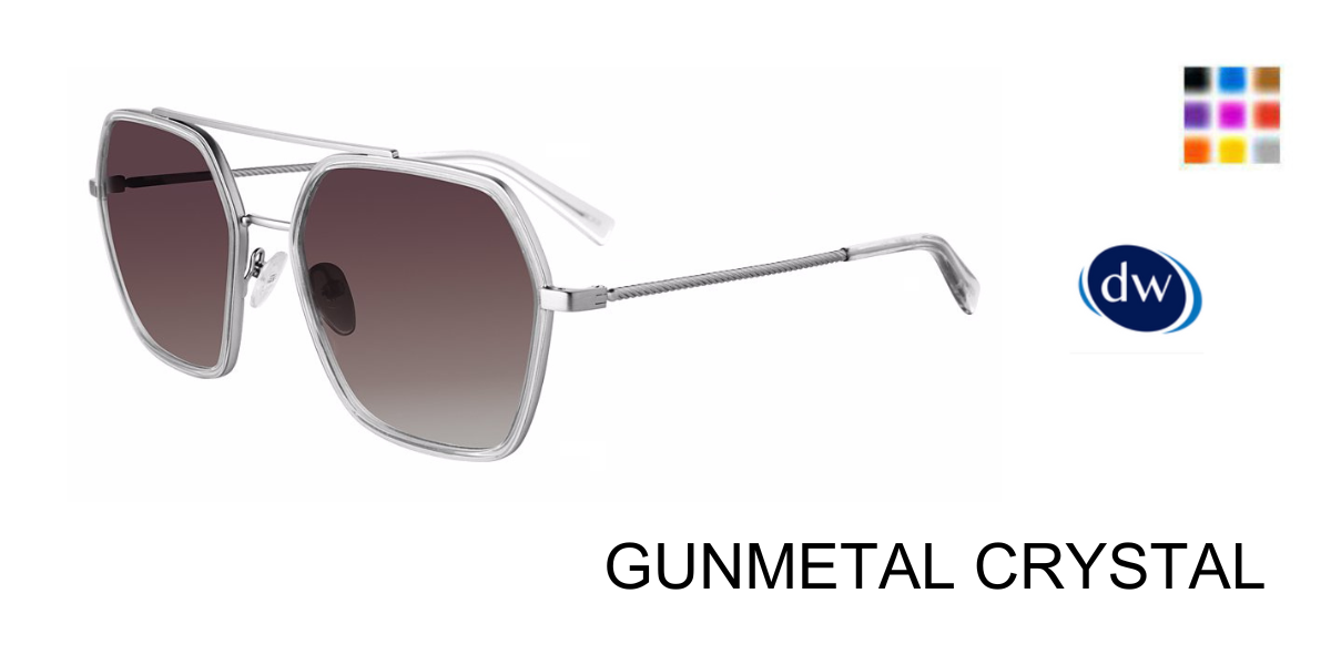 GUNMETAL CRYSTAL        TUMI SUN STU510 Sunglasses