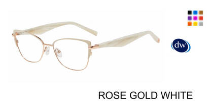 ROSE GOLD WHITE Jones New York VJON506 Eyeglasses