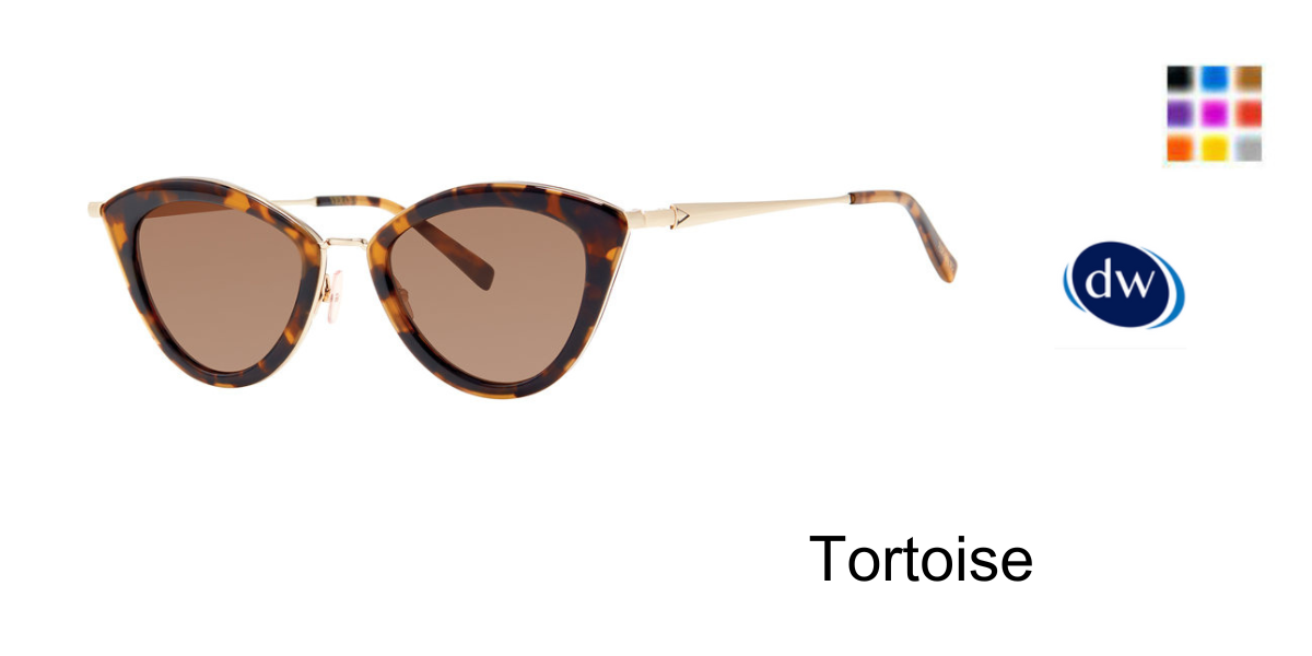 Tortoise   Vera Wang V619 Sunglasses