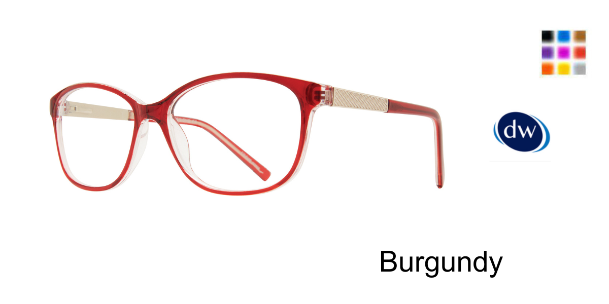 Burgundy    Affordable Designs Eleanor Eyeglasses