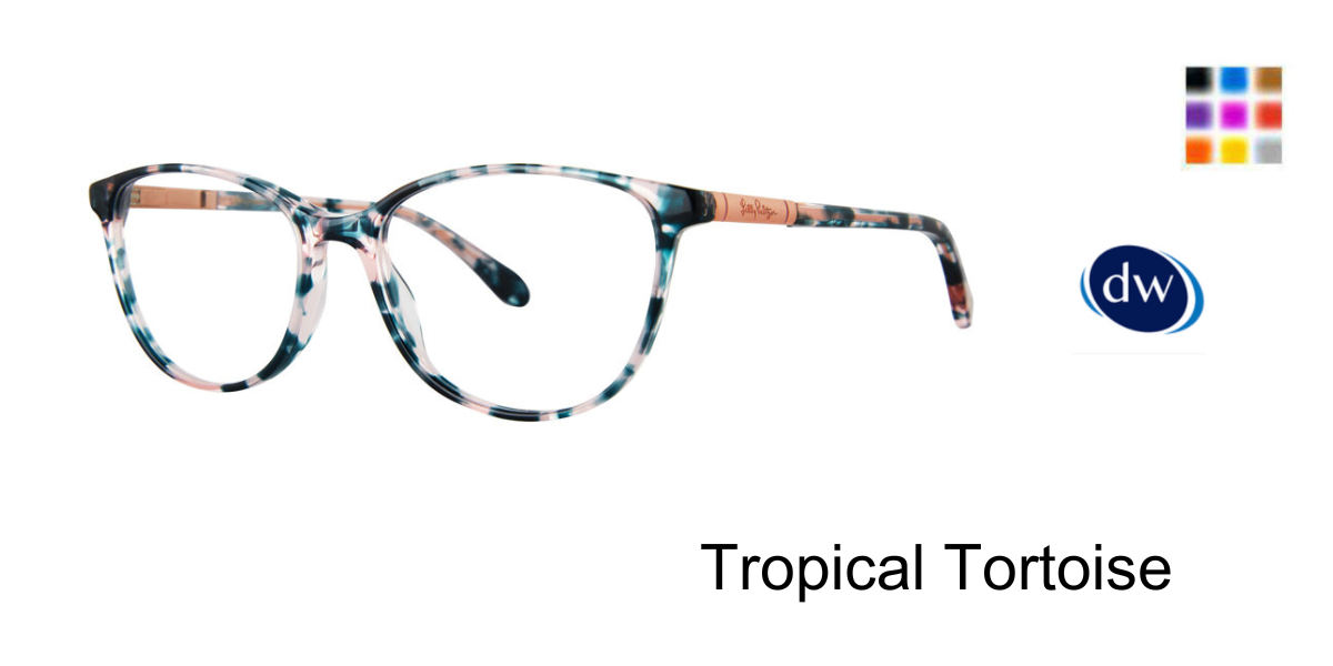Tropical Tortoise       Lilly Pulitzer Fuller Eyeglasses