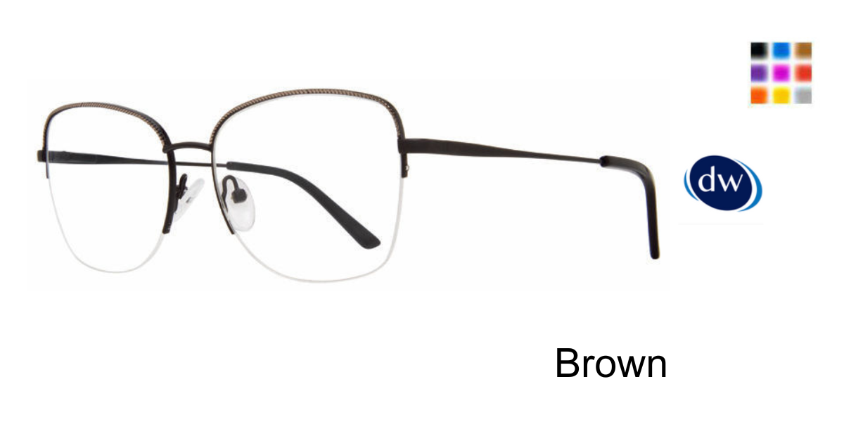 Brown         Affordable Designs Moira Eyeglasses