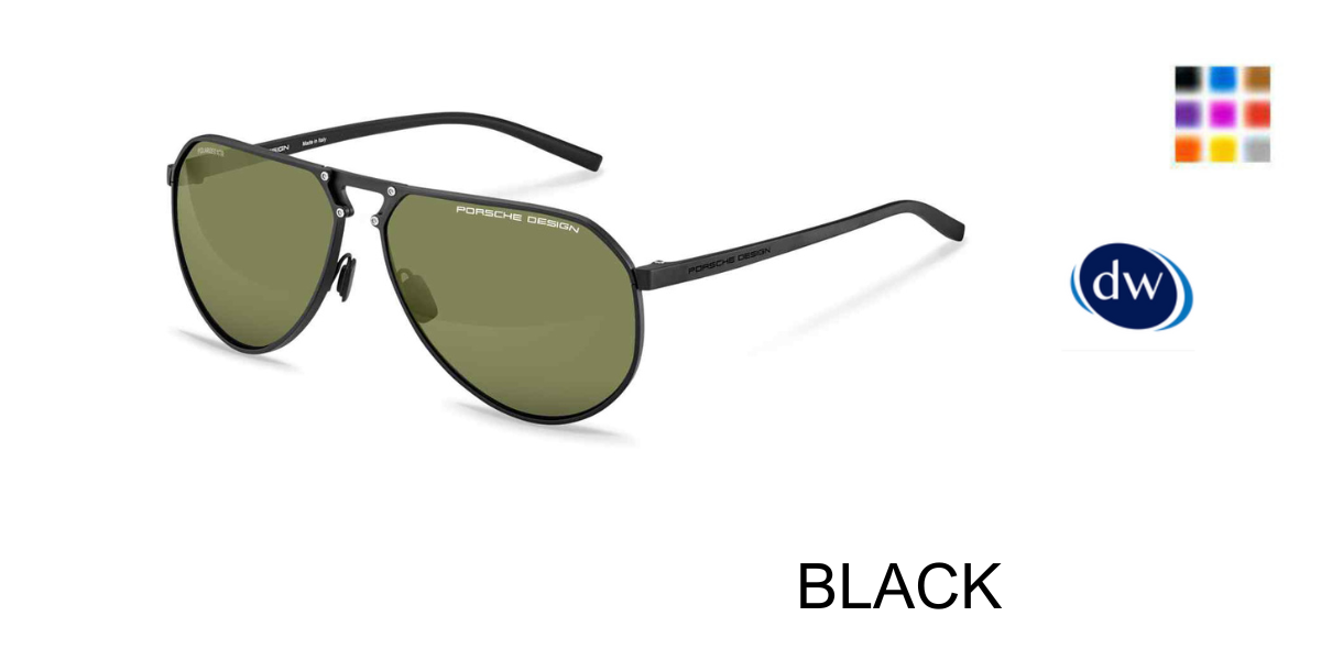 BLACK PORSCHE DESIGN P8938 Sunglasses