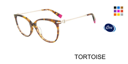 TORTOISE Furla VFU186S Eyeglasses