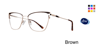Brown       Affordable Designs Abigail Eyeglasses
