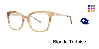 Blonde Tortoise        Lilly Pulitzer Lemlie Eyeglasses