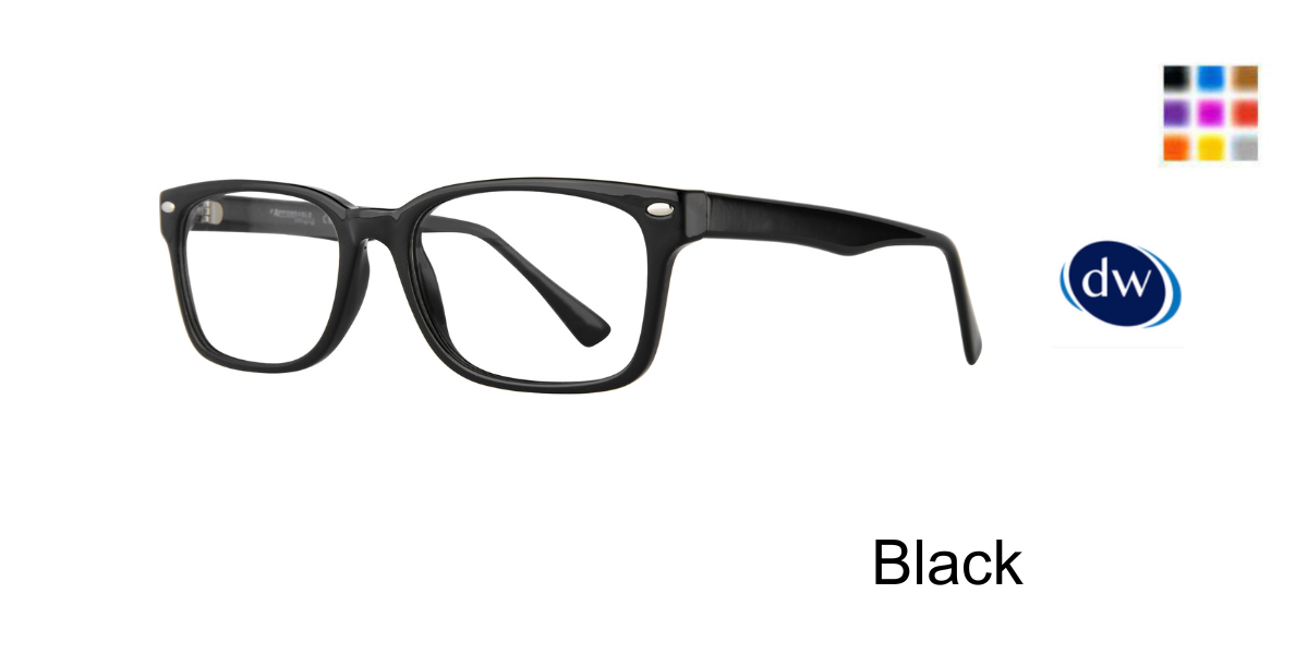 Black Affordable Designs Alpha Eyeglasses