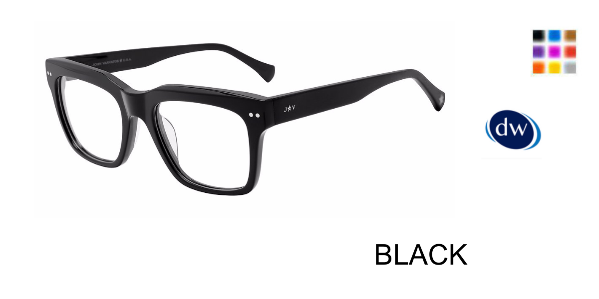 BLACK      John Varvatos VJVC017 Eyeglasses