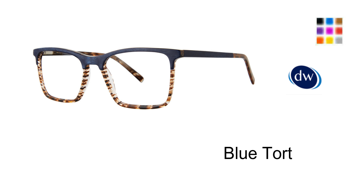 Blue Tort      Jhane Barnes Row of Operations Eyeglasses