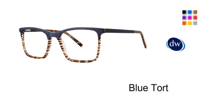 Blue Tort      Jhane Barnes Row of Operations Eyeglasses