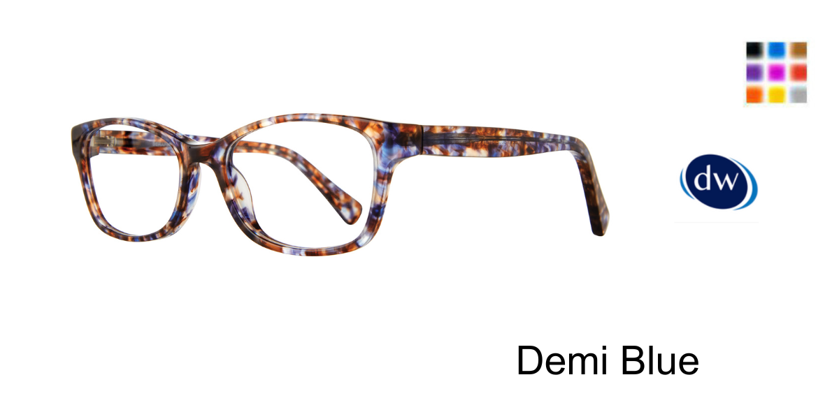 Demi Blue            Serafina Tofutti Eyeglasses