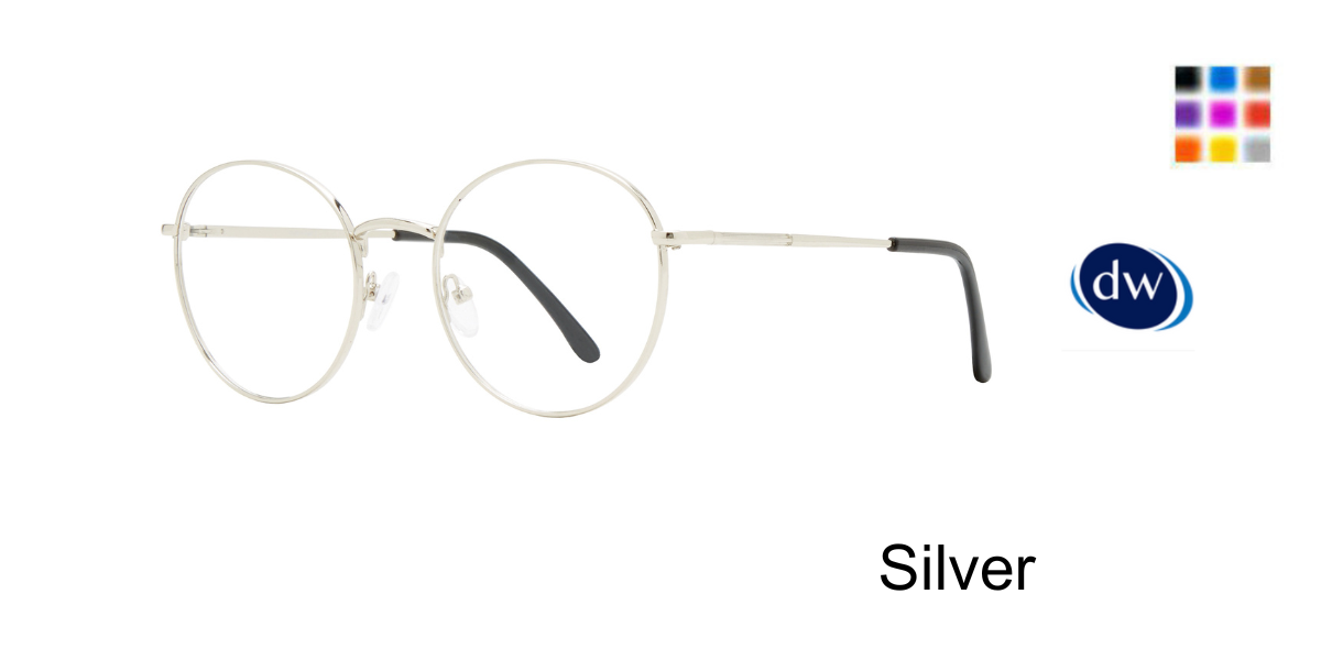Silver Affordable Design Woodstock Eyeglasses