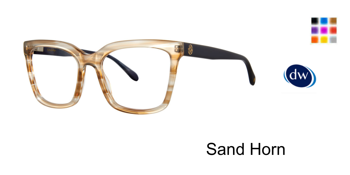 Sand Horn      Lilly Pulitzer Whittinghill Eyeglasses