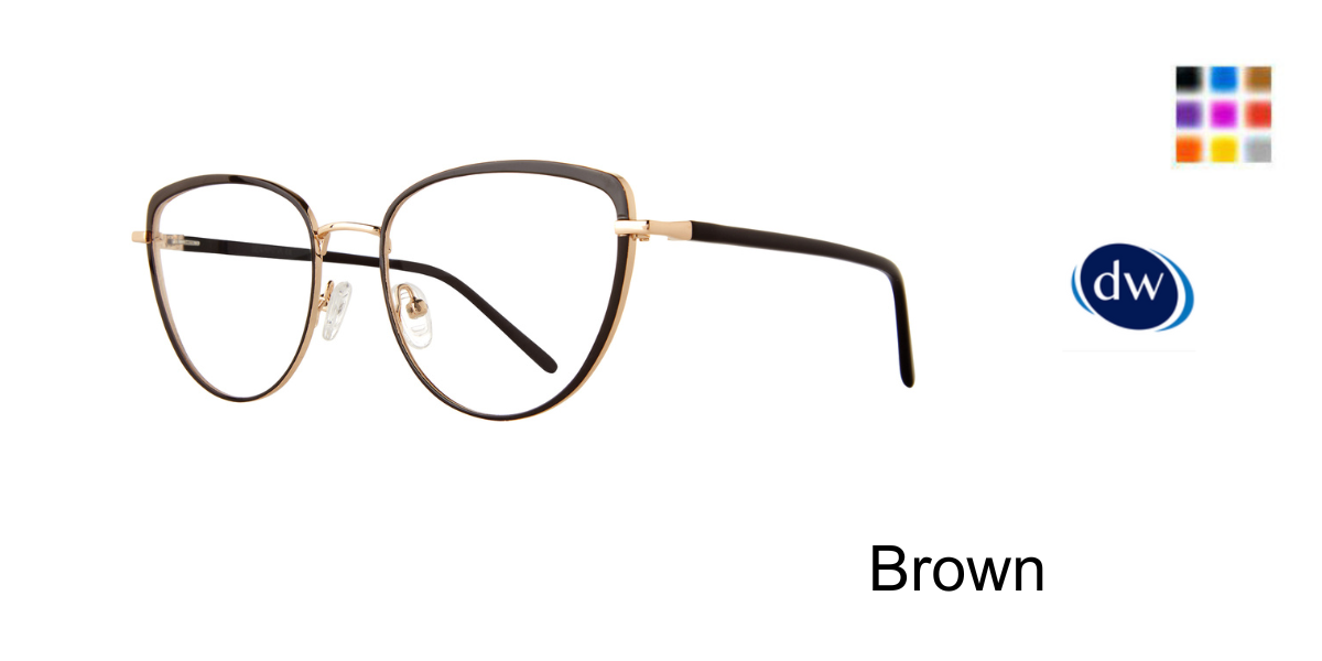 Brown             Serafina Trinity Eyeglasses